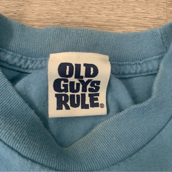 Old Guys Rule Blue T-Shirt Size M - Picture 5 of 6